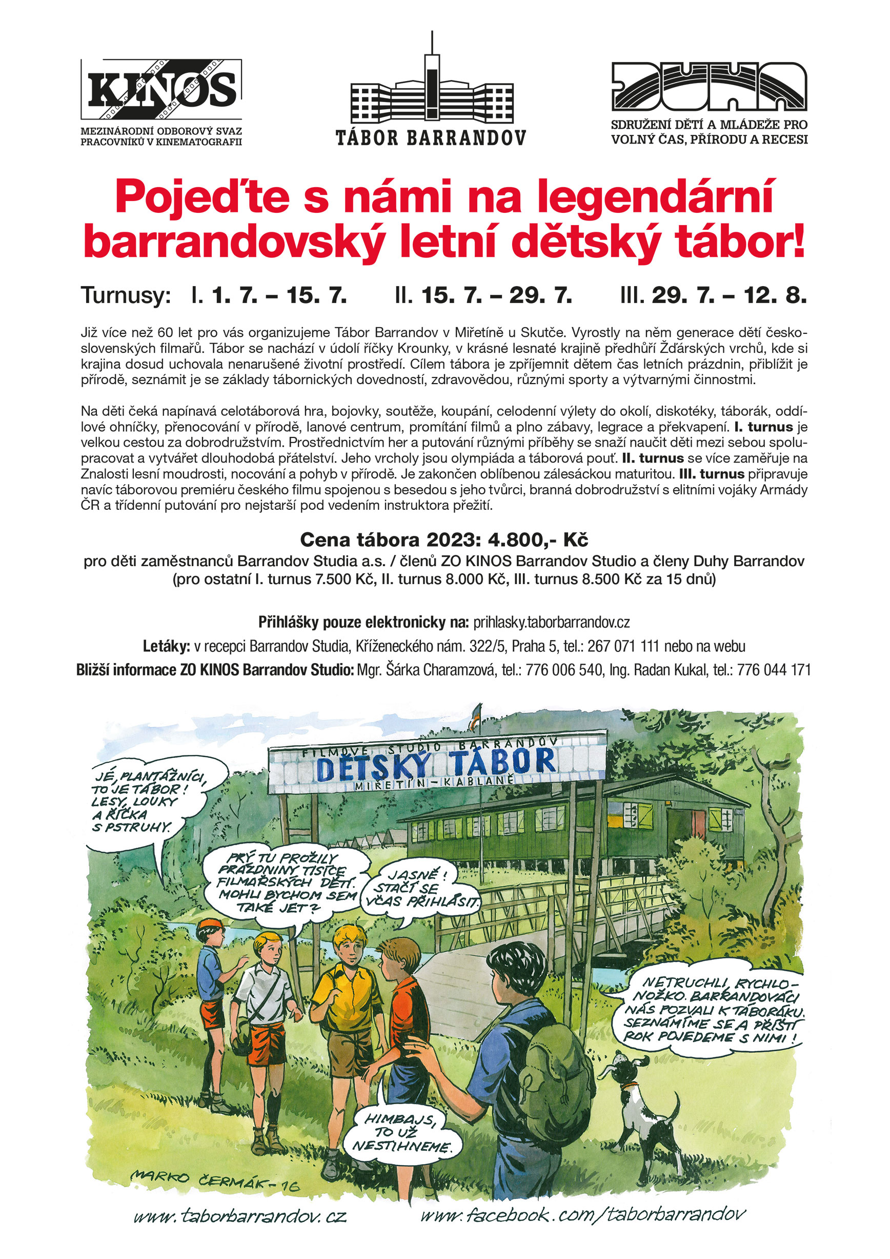 Plakát Tábor Barrandov 2023