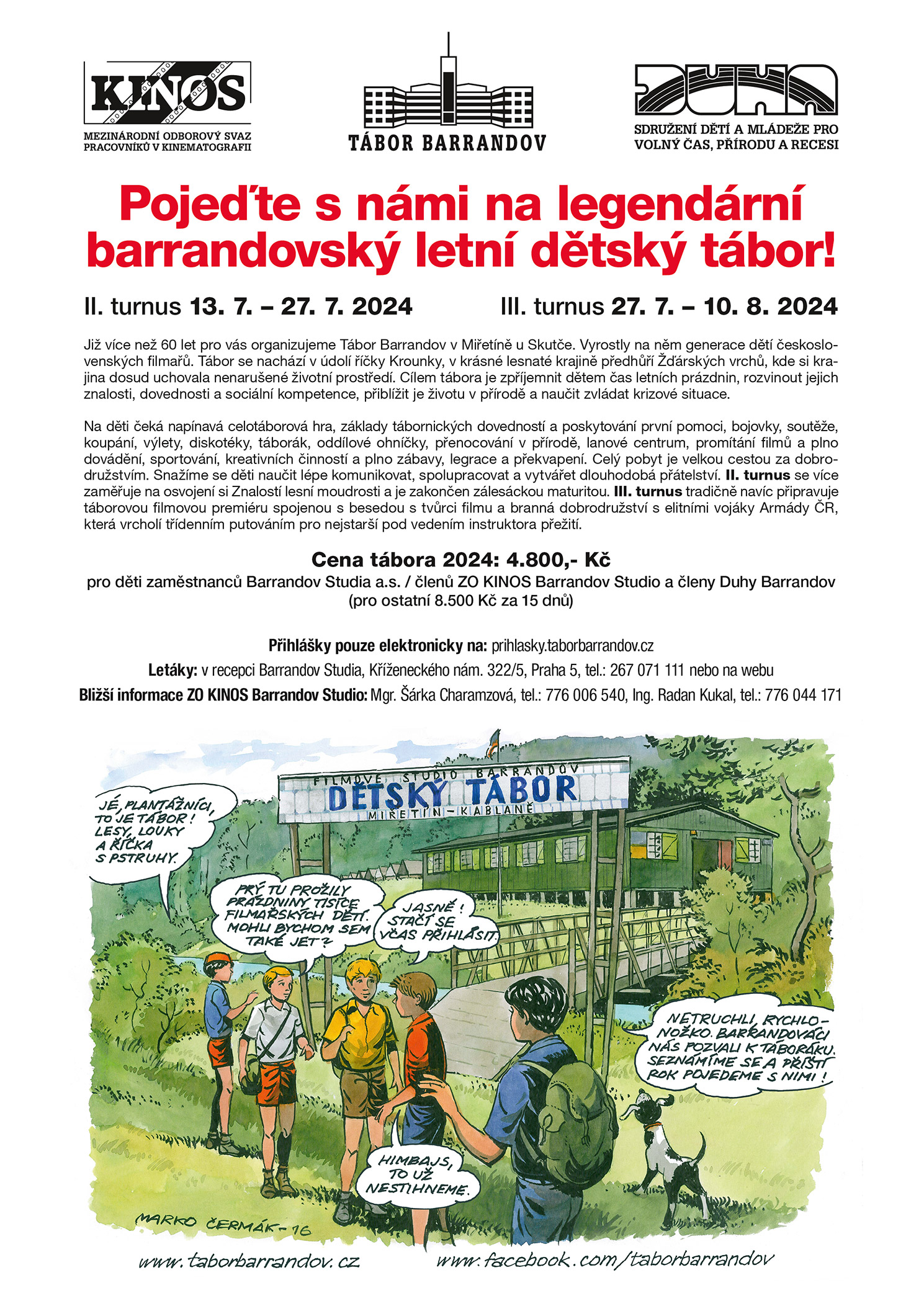 Plakát Tábor Barrandov 2024